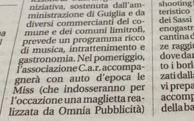 Stamattina siamo sul giornale
#missitalia2023#pubblicitàpersonalizzata #tshirtpersonalizzate